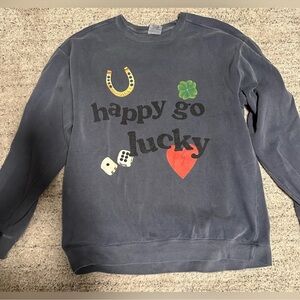 Happy Go Lucky Graphic Sweatshirt